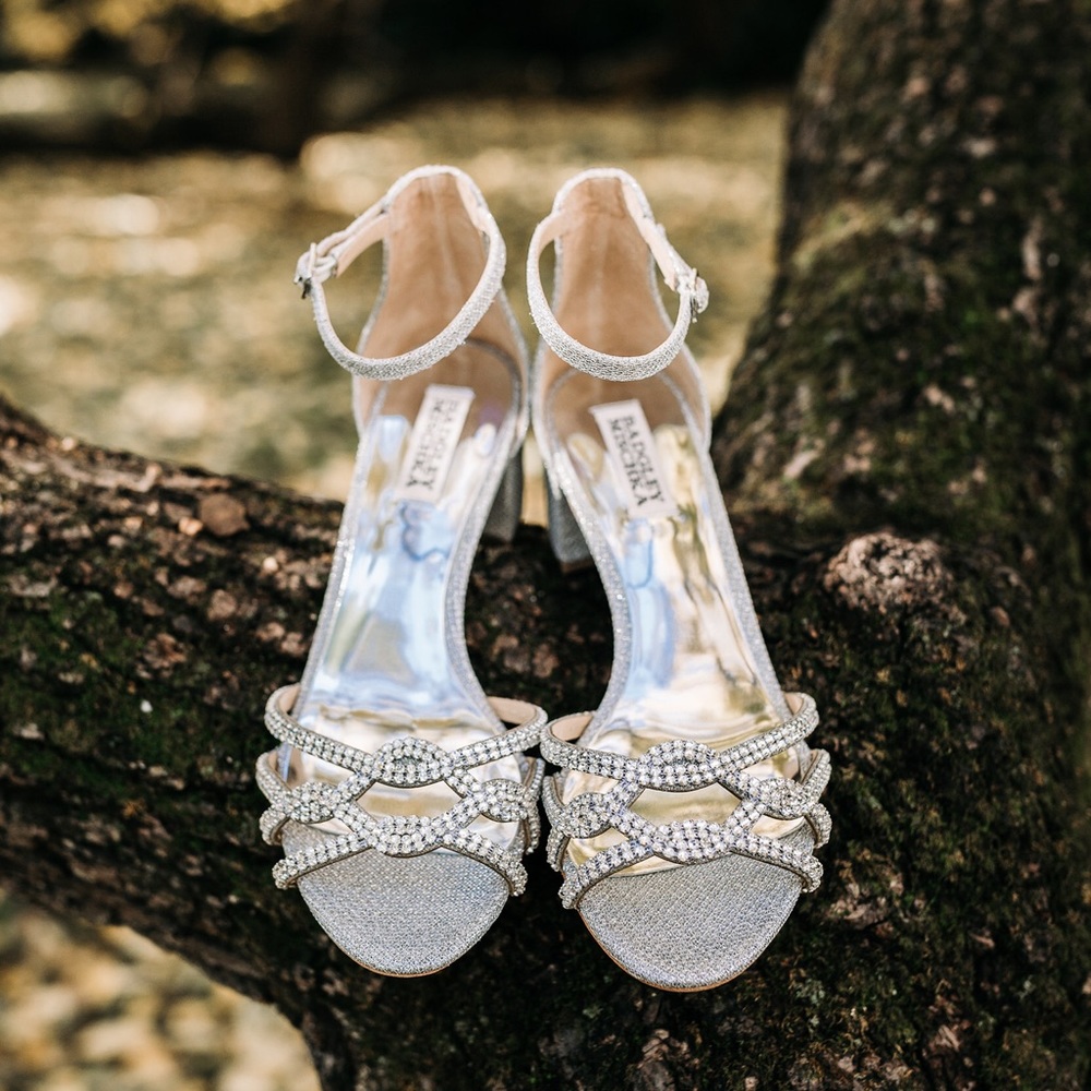 Badgley Mischka embellished shoe